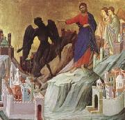 Duccio di Buoninsegna The Temptation of Christ on the Mountain (mk08) oil painting on canvas